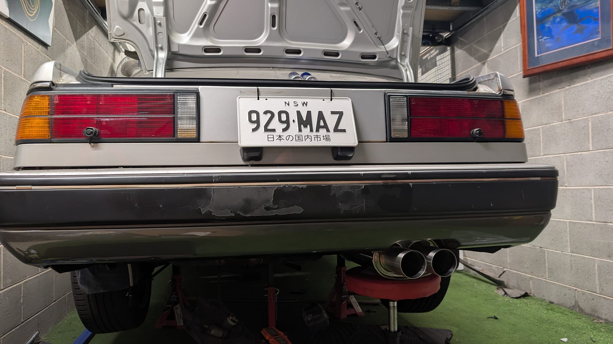 Rear, NSW 929·MAZ plate